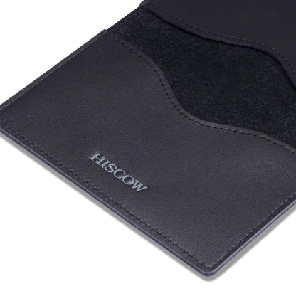 HISCOW Minimalist Thin Bifold Card Holder - Italian Calfskin