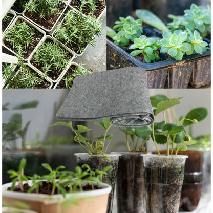 Rejopfad Capillary Mat Automatic Watering System for Plants 4 FT by 5.2 FT, Capillary Matting for Plants Indoor Self Watering System Seed Mat Include 20Pcs Plant Labels