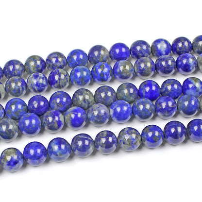MJDCB Natural Lapis Lazuli Gemstone Loose Beads Round 10mm Energy Stone Healing Power for Jewelry Making