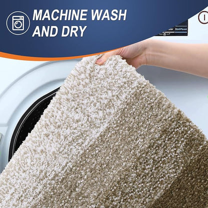 OLANLY Large Bathroom Rugs Mat 40x24, Extra Soft Absorbent Microfiber Bath Rugs, Rubber Backing, Quick Dry, Machine Washable Bath Mat for Bathroom Floor, Tub and Shower, Home Decor Accessories, Coffee
