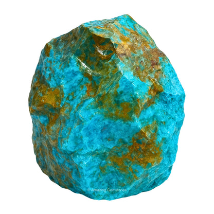 Amazing Gemstone Chrysocolla Shattuckite Raw Crystals and Healing Stones, Natural Rocks for Tumbling - DIY Raw Stones and Crystals, 2 Pieces