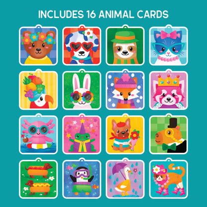 Educational Insights Pom Pom Kit: Animal Dress Up - Arts and Crafts for Kids 4-6, DIY Arts & Crafts Kits, Kids No Mess Activities, Preschool and Kindergarten Crafting Set, Toddler Craft Supplies