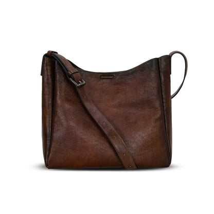HESHE Women’s Shoulder Handbags Soft Genuine Leather Purses for Women Satchel Bag Hobo Tote Bag Crossbody Purses Bucket Bags Work Top Handle Handbag Cross Body Bags(Coffee)
