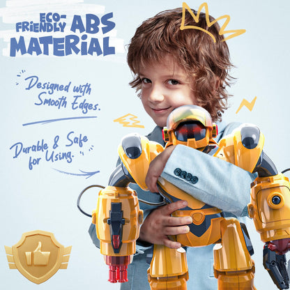 BEZGAR Robot Toys for Kids 3-12 Years Old - Big RC Robot Programmable Dancing with 22 Actions, Remote Control Emo Robots Supporting 78 Changing Expression Christmas Birthday Gift for Boys and Girls
