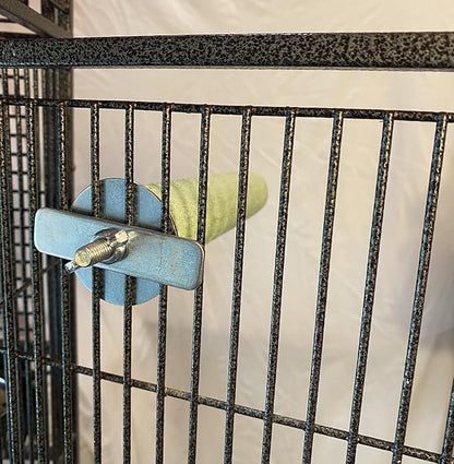Polly's Pastels Nail Trimming & Beak Conditioning Safety Perch for Cockatiels, Cockatoos, Macaws, Parakeets, Budgies, Parrots and All Other Birds (Green, Large-1 1/2