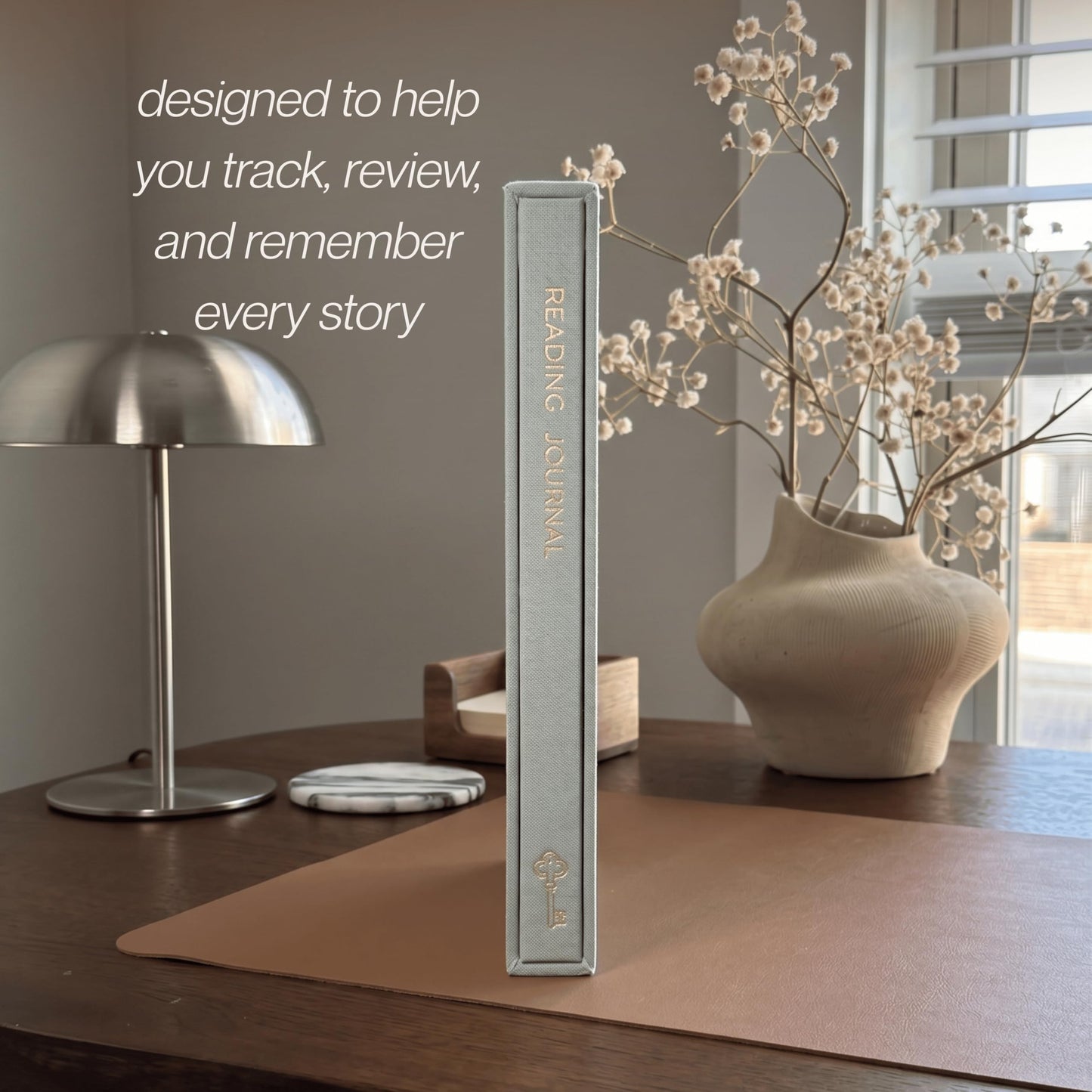 Reading Journal for Book Lovers – Linen Hardcover Book Journal with Slipcase, Reading Log & Review Pages (67 Books), Fantasy Aesthetic Cover, Sticker Sheets Included, Book Tracker Gift for Readers (Sage Green)