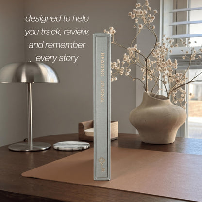 Reading Journal for Book Lovers – Linen Hardcover Book Journal with Slipcase, Reading Log & Review Pages (67 Books), Fantasy Aesthetic Cover, Sticker Sheets Included, Book Tracker Gift for Readers (Sage Green)