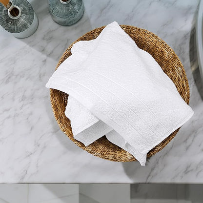 Tens Towels Pack of 6 Hand Towels, 100% Cotton, Lighter Weight, Quick to Dry