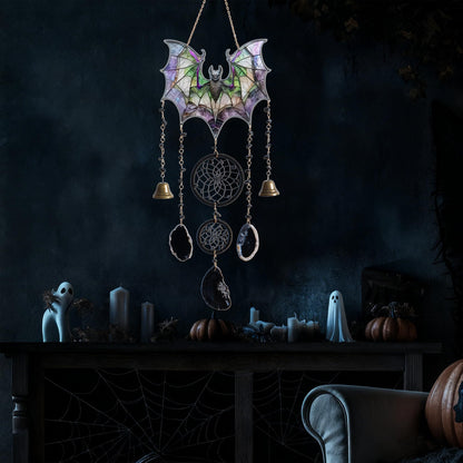 Bat Gothic Decor Acrylic Crystal Bat Sun Catcher for Windows Hanging Decoration Spider Sun Catcher Decoration Room Wall Art Decor