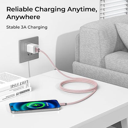 Basesailor for Kindle Fire HD 2024 USB Type C Charger Cable 6.6FT 2Pack,Charging Cord for Fire HD 7 2022 12th,10 9th 2019,8 10th 2020,Paperwhite 11th 2021 Generation,A03s,A51,A52,A53,Apple 17 Air 16 e