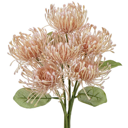 Briful 6PCS Chrysanthemum Artificial Flowers 4'' Fake Spider Mums Spring Flowers Large Faux Pincushion Flowers for Home Vase Table Centerpiece Wedding Bouquet (Pink)