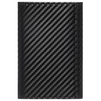 LOUEBICA Leather Trifold Wallet for Men RFID Blocking Minimalist Front Pocket Wallets with ID Window