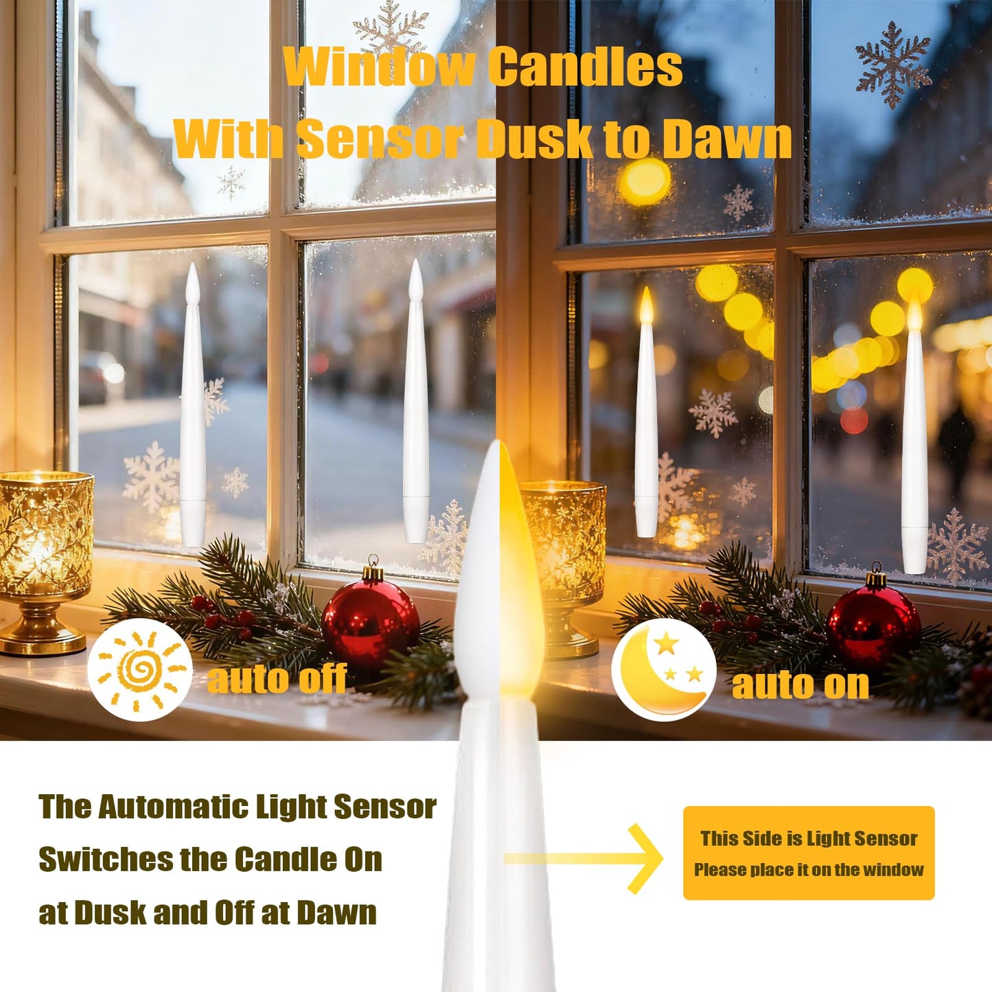Halloween Floating Candles with Wand Remote, 12+2 Pcs Battery Operated