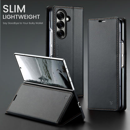 Tenifly for Samsung Galaxy Z Fold 7 Case Wallet with RFID Blocking Card Holder, PU Leather Kickstand Protective Flip Phone Cover Fit for Galaxy Fold 7 8.0", Black