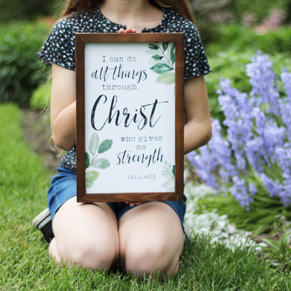 Eden View Home Scripture Wall Art Interchangeable Seasonal Sign 15x10. Bible Verses Wall Decor Framed Wood Plaque. Religious Gifts for Women. Christian Home Decor. Christmas and Holiday Decoration.