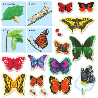 Little Folk Visuals Butterflies Precut Felt Pieces, 20 Pieces Set