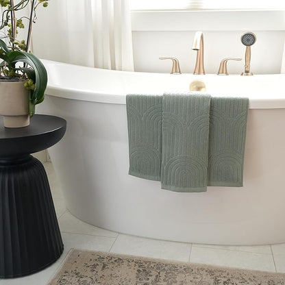 KIBAGA Decorative Hand Towels for Your Bathroom Or Kitchen – Luxurious Set of 2