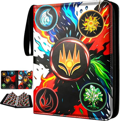 9 Pocket Card Binder for MTG/YGO/PTCG/Game Cards, Holds 720 Cards,Premium Card Collector Book for TCG Players,Toys Gifts for Kids(MTG-4)