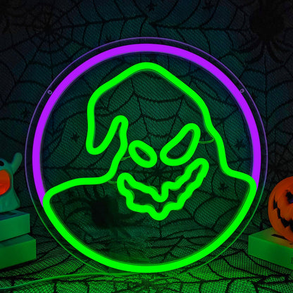 FuugZze Halloween Neon Sign Halloween Neon Lights for Bedroom Ghost Led Signs for Christmas Birthday Presents