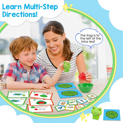 Broytain Positional Word Learning Set, Toddler Board Games, Manipulatives Match Games, Educational Games for Kids Ages 4+, STEM Learning Activities, Fine Motor Skills, Speech Therapy Toys