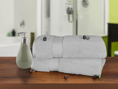GLAMBURG 700 GSM Premium Cotton 2-Pack Oversized Extra Large Bath Sheets