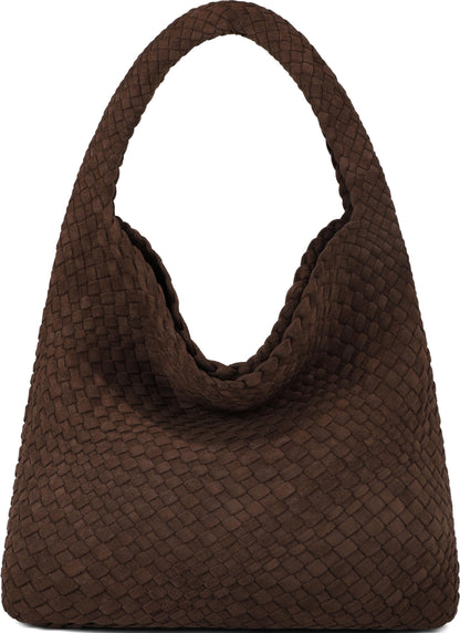 Queenoris Fashion Hobo Bags for Women Top-handle Shoulder Bag Vegan Leather Purses Soft Summer Tote Bag