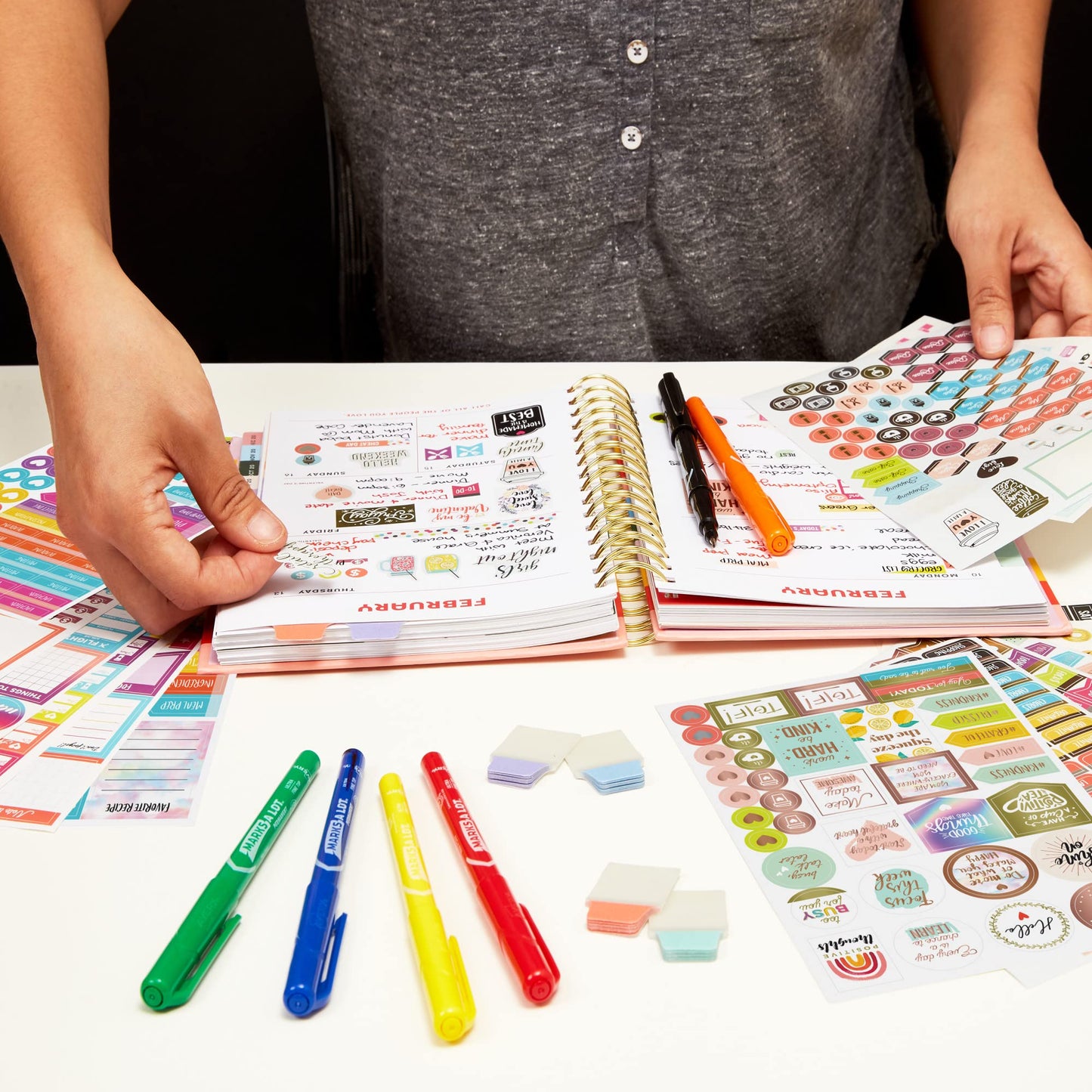 Avery Planner Stickers Variety Pack, 30 Sheets, 1,656 Productivity Stickers for Your Planner, Journal or Calendar (6785)