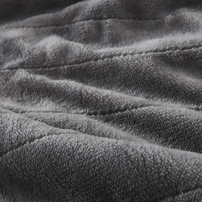 Beautyrest Heated Throw Blanket Wearable Shawl for Gifts, Sherpa to Fleece Electric Wrap Poncho, Auto Shut Off, Virtually No EMF, 3 Heat Level, UL Certified, Machine Wash, Grey 50"x64"