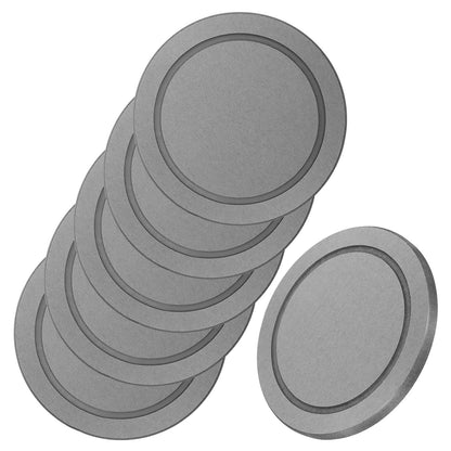 Leooomap 6 Pack of 6 Inch Round Plant Saucer, Diatomaceous Earth Water Catcher Tray for Indoor & Outdoor Pots, Instant Drying Stone Drainage Dish with Non-Slip Feet, Dark Gray