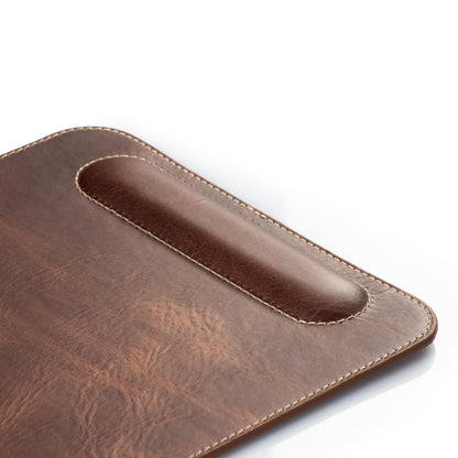 Londo Top Grain Leather Mouse Pad with Wrist Rest – Ergonomic Support, Non-Slip Base, Smooth Surface