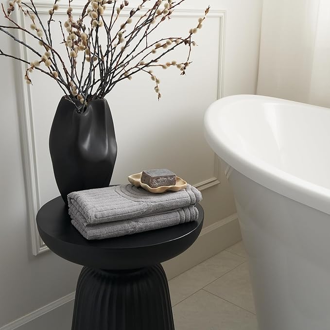 KIBAGA Decorative Hand Towels for Your Bathroom Or Kitchen – Luxurious Set of 2