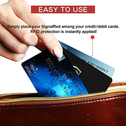 SaiTech IT 5 Pack RFID Blocking Card, One Card Protects Entire Wallet Purse, NFC Contactless Bank Debit Credit Card Protector ID ATM Guard Card Blocker–(Black)