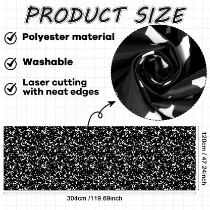 120x47 in Bulletin Board Fabric Background Back to School Classroom Decoration Large Polyester Photography Backdrop for Class Home Office Wall Decor Pillows Curtains Crafts Composition Notebook