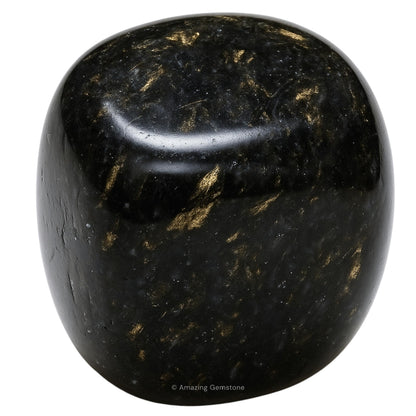 Amazing Gemstone Nuummite Crystals & Healing Stones Tumbled - 1oz Nuummite Stone Gem Stones, Healing Stones for Energy Balance,Stress Relief - Premium Polished Gems Rocks for Meditation & Wellness