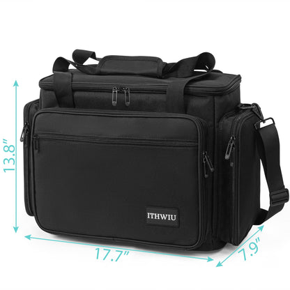 ITHWIU Sewing Machine Carrying Case with Multiple Storage Pockets Large Capacity, Universal Tote Storage Bag Compatible with Most Standard Singer, Brother, Janome