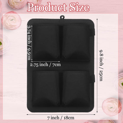 Vincreem Magnetic Locker Organizer, Locker Accessories 7 x 10 Inch Back to School Magnet Holder Bag First Day of School Supplies for Work Office Cabinet refrigerator(Black)
