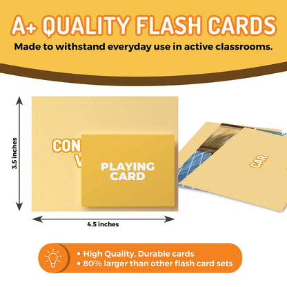 50 Noun Flash Cards, Fun Vocabulary Builder Educational Learning Photo Cards for Kids, Homeschool, Adults, Seniors, Speech Therapy, ESL, Autism, Dementia, Aphasia, SLP, ABA, and Occupational Therapy