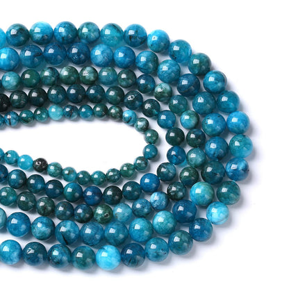 4MM 88PCS Blue Apatite Spacer Loose Beads for Jewelry Making DIY Bracelet Necklace