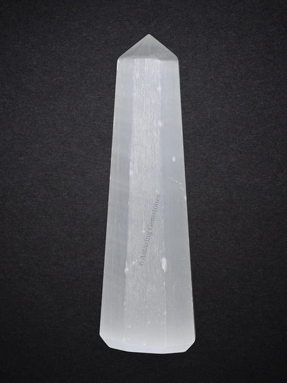 Amazing Gemstone Selenite Crystal Towers - Natural Healing Crystal Point Obelisk for Reiki Healing and Crystal Grid (3" to 4" INCH)