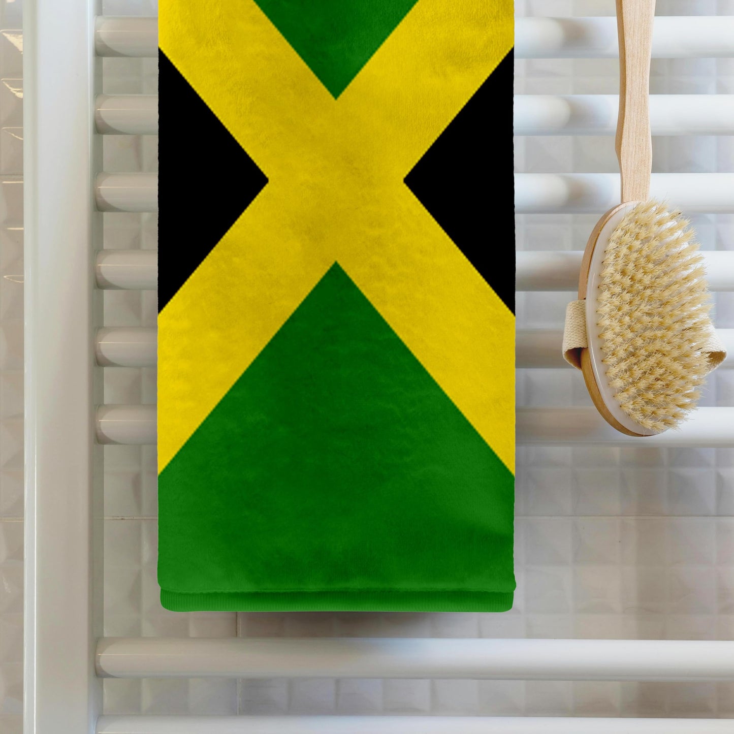3D Rose TWL_4358_1 Jamaican Flag Towel, 15 x 22