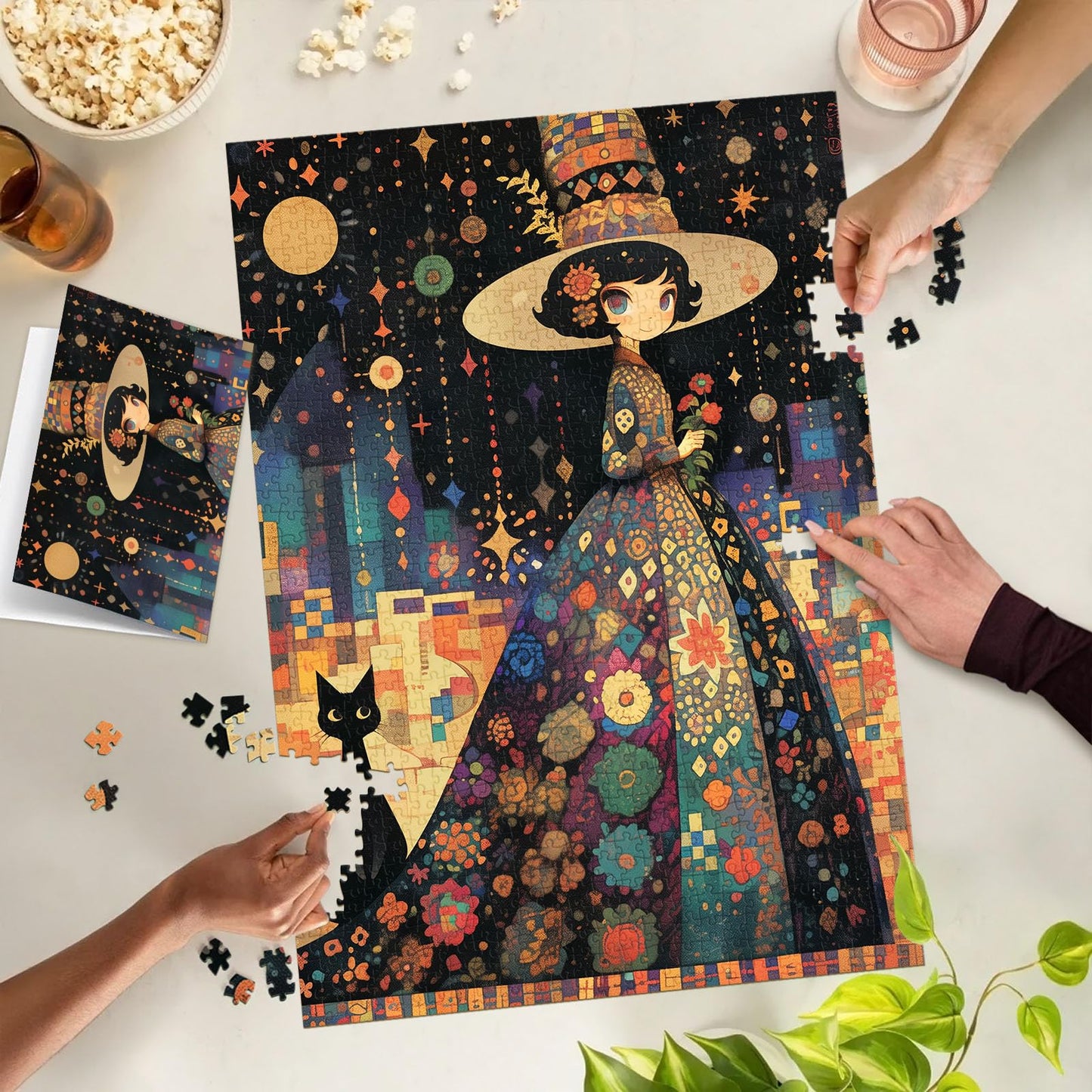 TangMosaic Enchanted Princess Jigsaw Puzzle, 1000 Piece Puzzle for Adults, Impossible Hard Difficult Challenging Puzzles for Adults 1000 Pieces, Home Decoration Puzzle, Interlock Perfectly No Dust