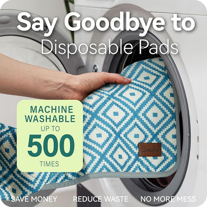 Washable Pee Pads for Dogs , Ultra-Absorbent Reusable Puppy Pads with Waterproof & Non-Slip Backing, Leak-Proof Protection for Dog Training , Crates , Whelping & Playpens ( 72"x72" )