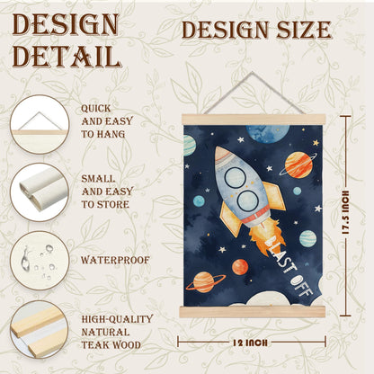 URLLUAE Solar System Poster Hanger Frame, Outer Space Room Decor, Solar System for Kids, 12x16 Inches Set of 2