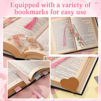 Widecook 21 Pcs Book Lovers Gifts for Women Book Club Gift Accessories Sleeve Glass Cup Mug Notebook Pens Candle Socks Bookmarks for Birthday Readers Bookish Bookworms Librarian