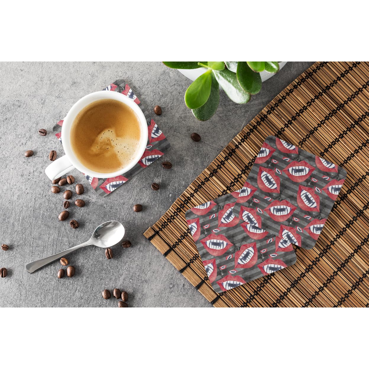 Caroline's Treasures Decorative Coasters, 3.5, Multicolor