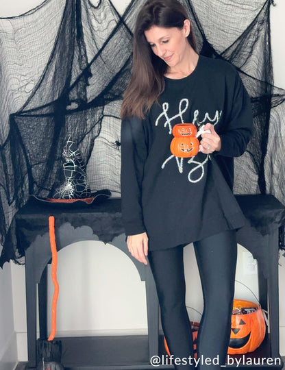 Mud Pie Halloween Pumpkin Glow in the Dark Mug