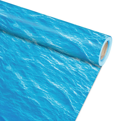 Qyeahkj Ocean Waves Bulletin Board Paper Roll Sea Bulletin Board Background Paper Back to School Classroom Decor Poster for Art Craft DIY Projects Home Office Classroom Party Supplies 17.7in x 20ft