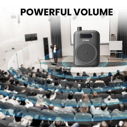 Voice Amplifier Wireless Microphone with Bluetooth Lavalier, Portable Microphone and Speaker for Teachers, Mini Rechargeable Amplifier, Ideal for Classroom, Meetings, Yoga, Speeches, and Tour Guides