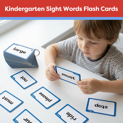 Torlam Sight Words Flash Cards for Kids Kindergarten,Learn to Read Digraphs CVC Blends Long Vowel Sounds Spelling Reading Phonics Games for 4-6 Years, Site Words Classroom Homeschool
