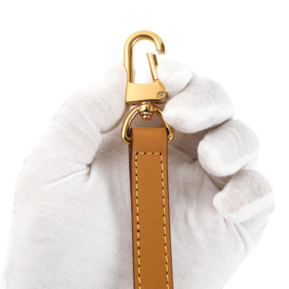 BEUDW Vachetta Leather Adjustable Crossbody Strap for Leather Shoulder Strap Belt Replacement Suitable for L V Handbags (width: 0.6in-Apricot Yellow)